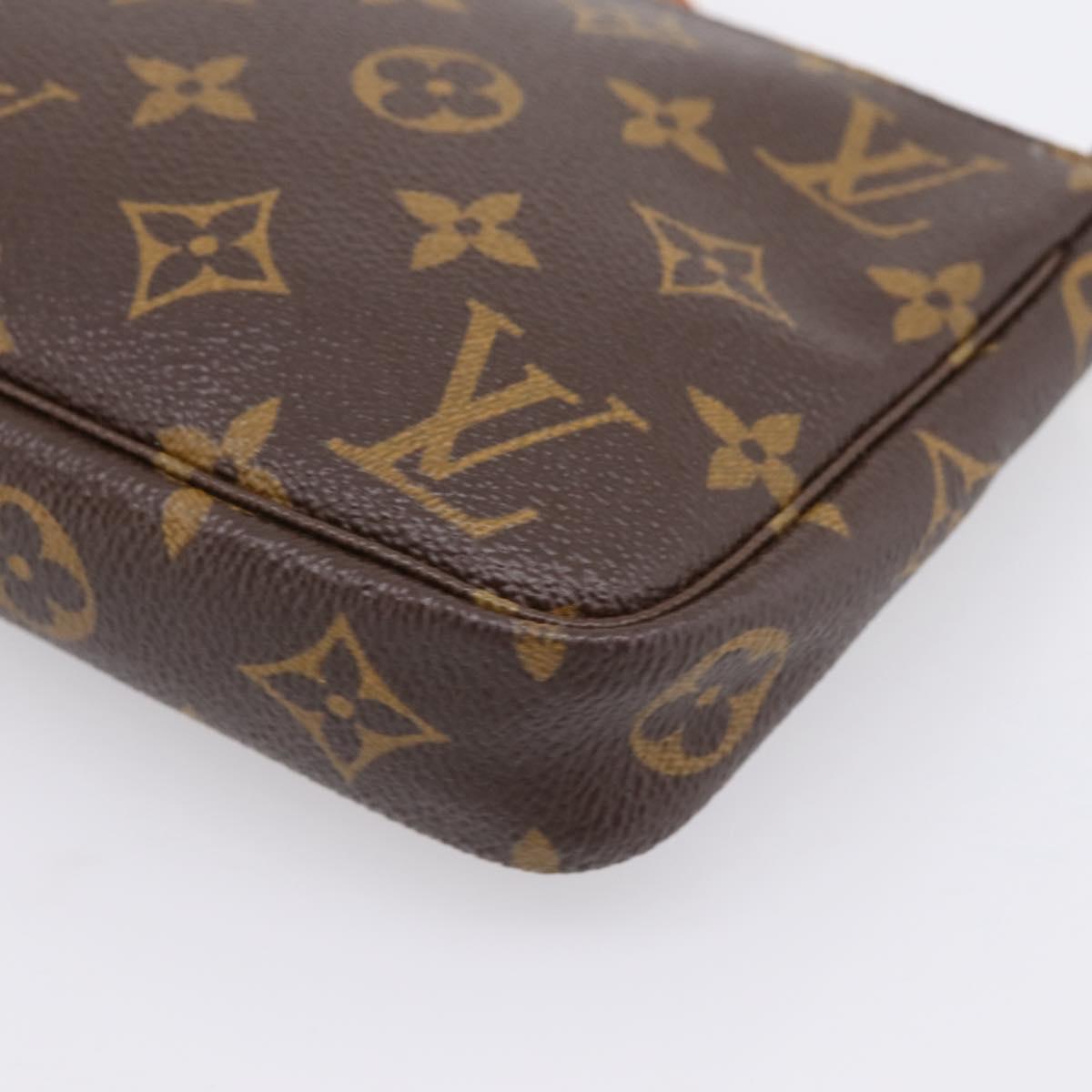 LOUIS VUITTON Monogram Pochette Accessoires Pouch M51980 LV Auth am12318V