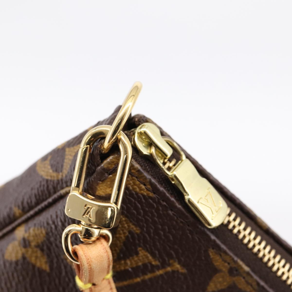 LOUIS VUITTON Monogram Pochette Accessoires Pouch M51980 LV Auth am12318V