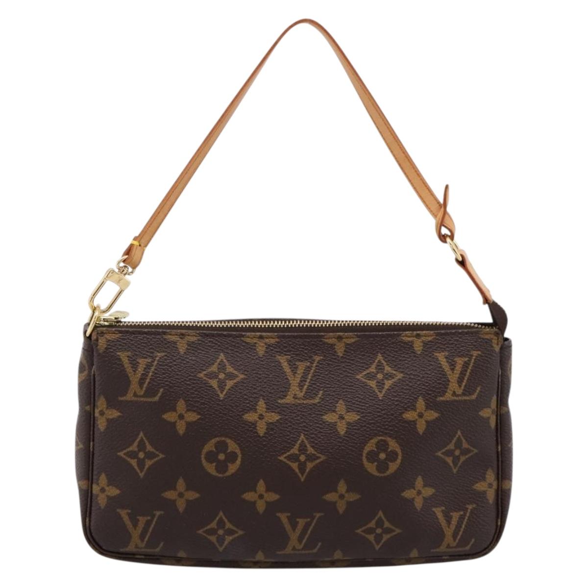 LOUIS VUITTON Monogram Pochette Accessoires Pouch M51980 LV Auth am12318V