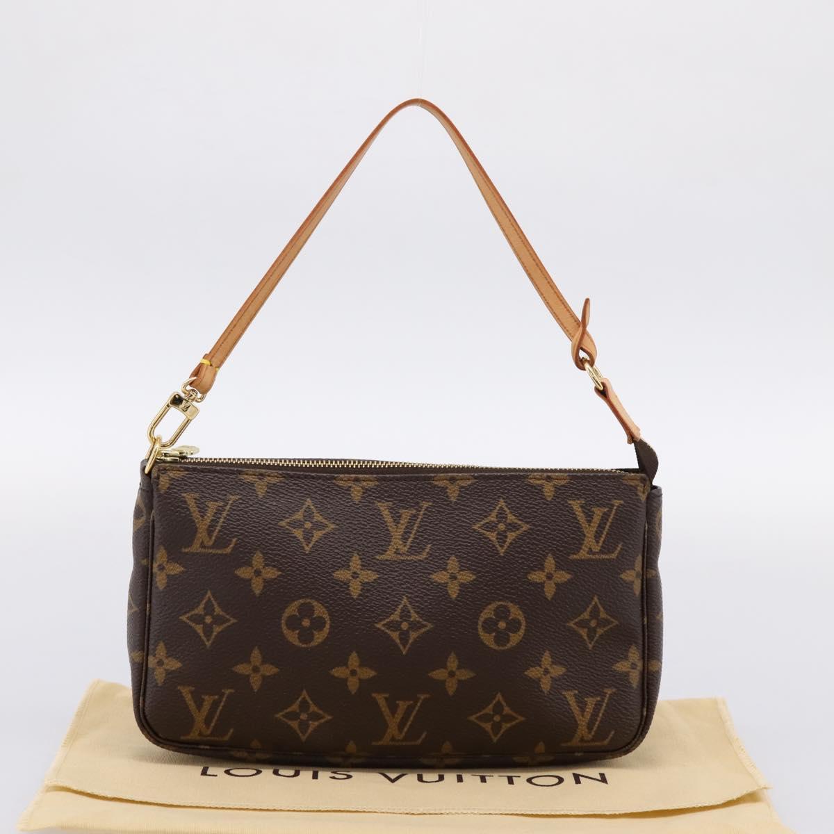 LOUIS VUITTON Monogram Pochette Accessoires Pouch M51980 LV Auth am12318V