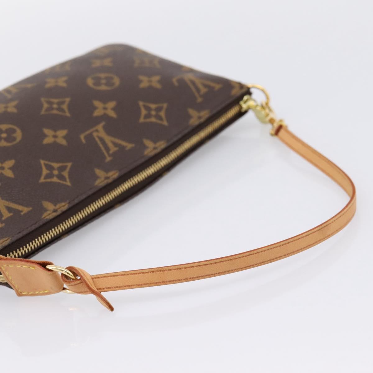LOUIS VUITTON Monogram Pochette Accessoires Pouch M51980 LV Auth am12318V