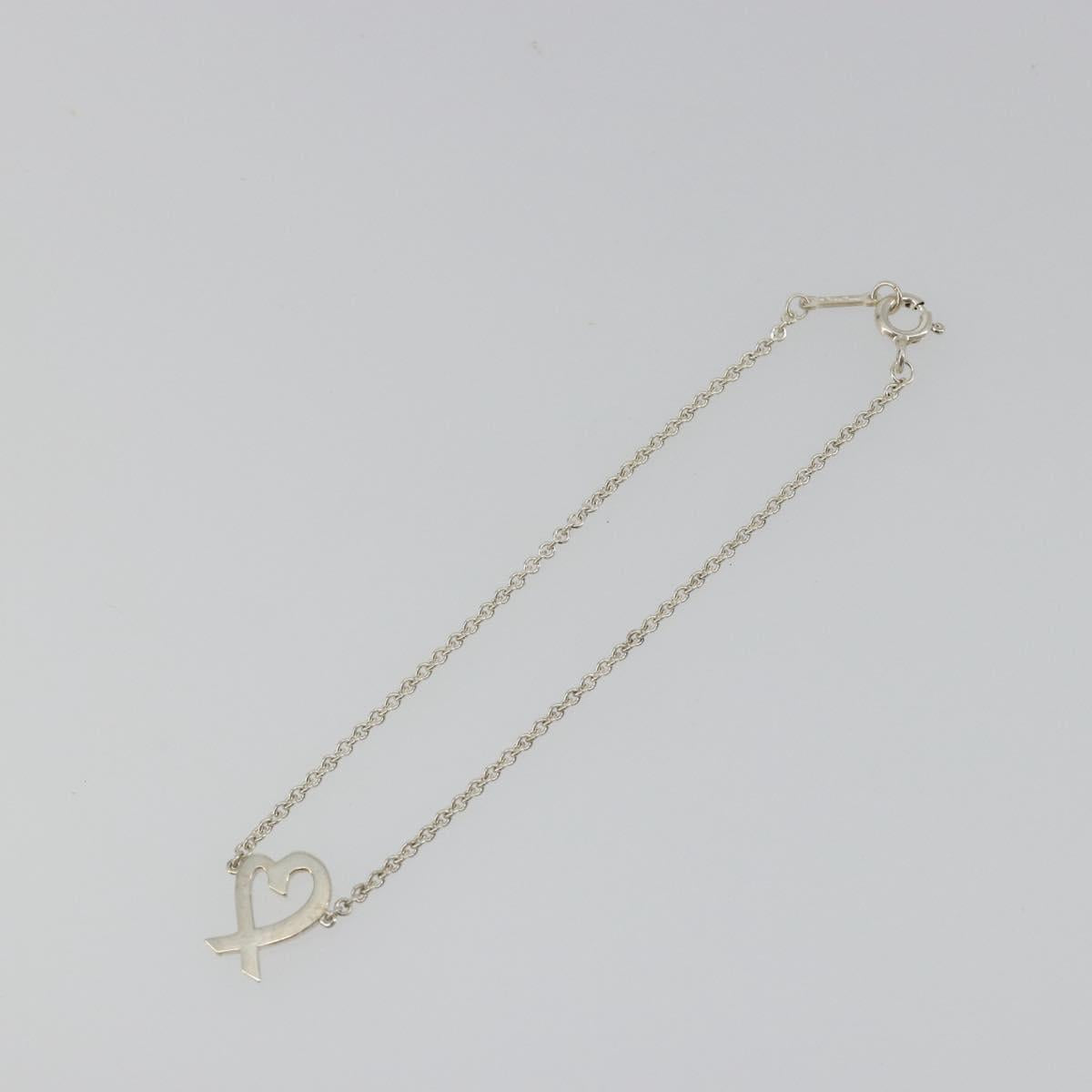 TIFFANY&Co. Loving Heart Bracelet Ag925 Silver Auth am12320M
