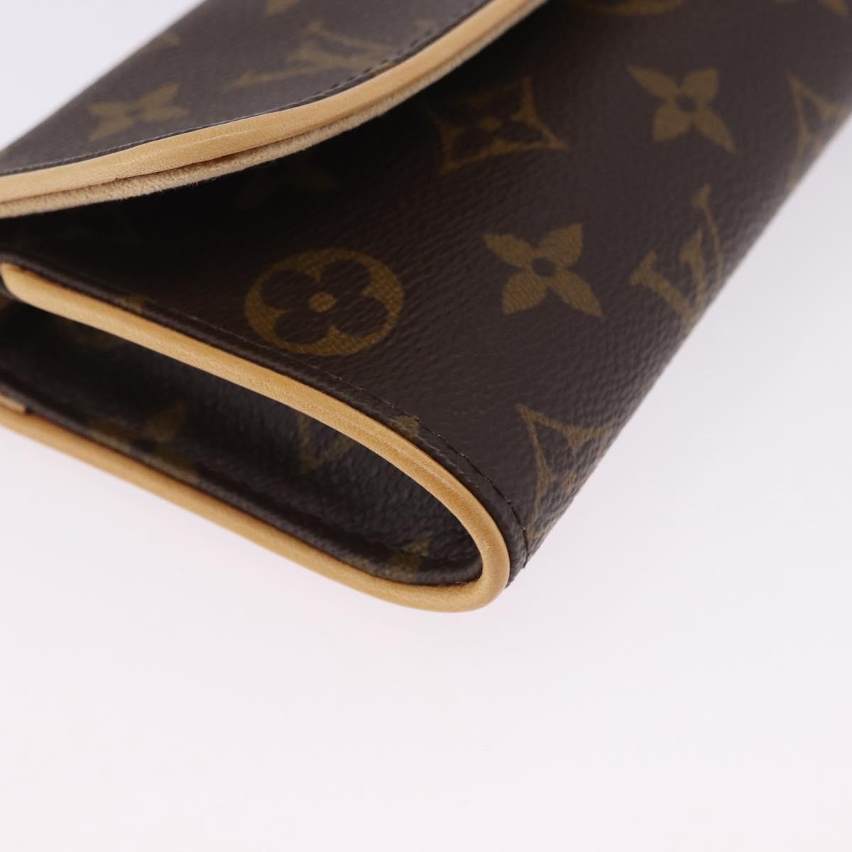 LOUIS VUITTON Monogram Pochette Twin PM Shoulder Bag M51854 LV Auth am12323V