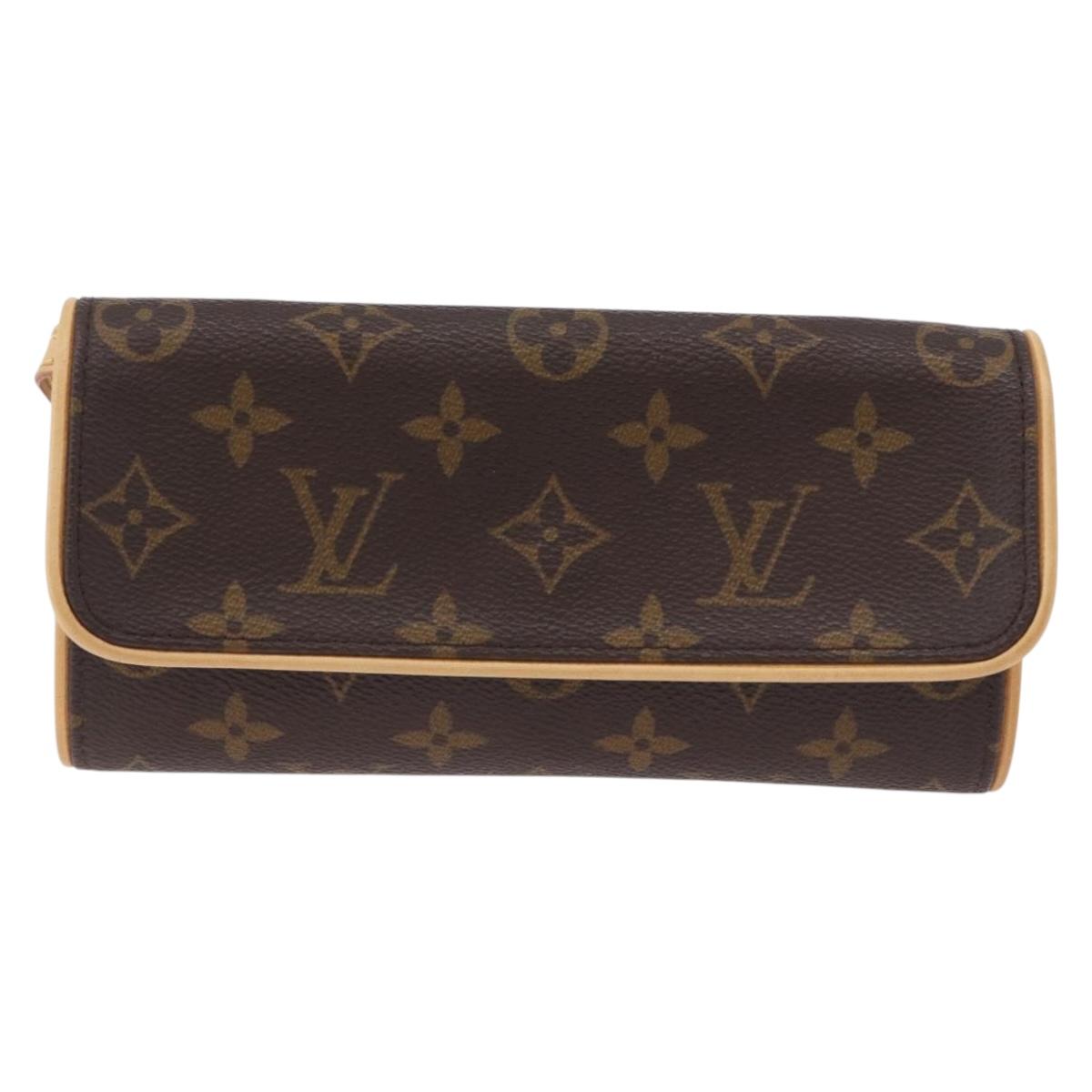 LOUIS VUITTON Monogram Pochette Twin PM Shoulder Bag M51854 LV Auth am12323V