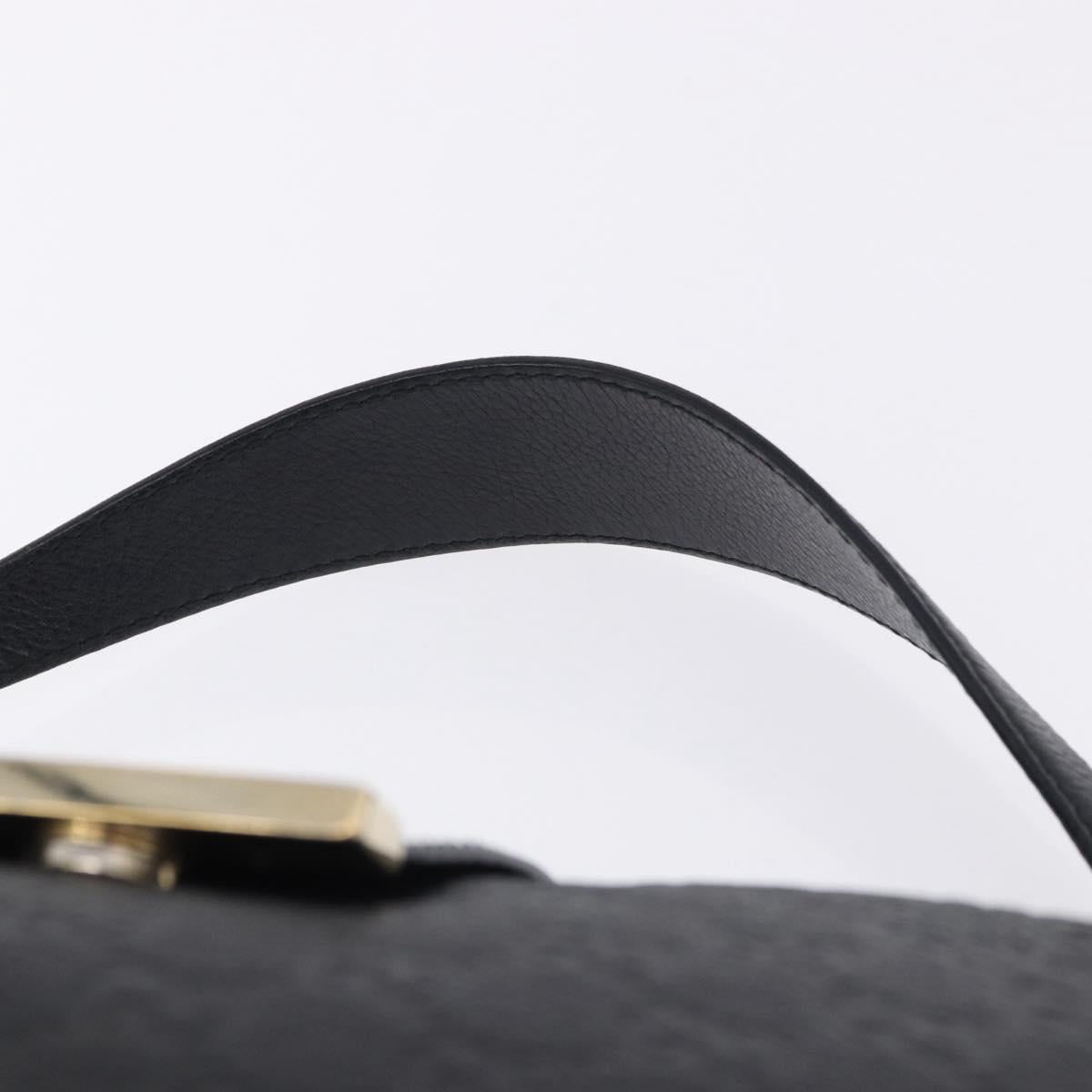 GUCCI GuccissimaGG Shoulder Bag Leather Black Gold Tone 233604 Auth am12324V