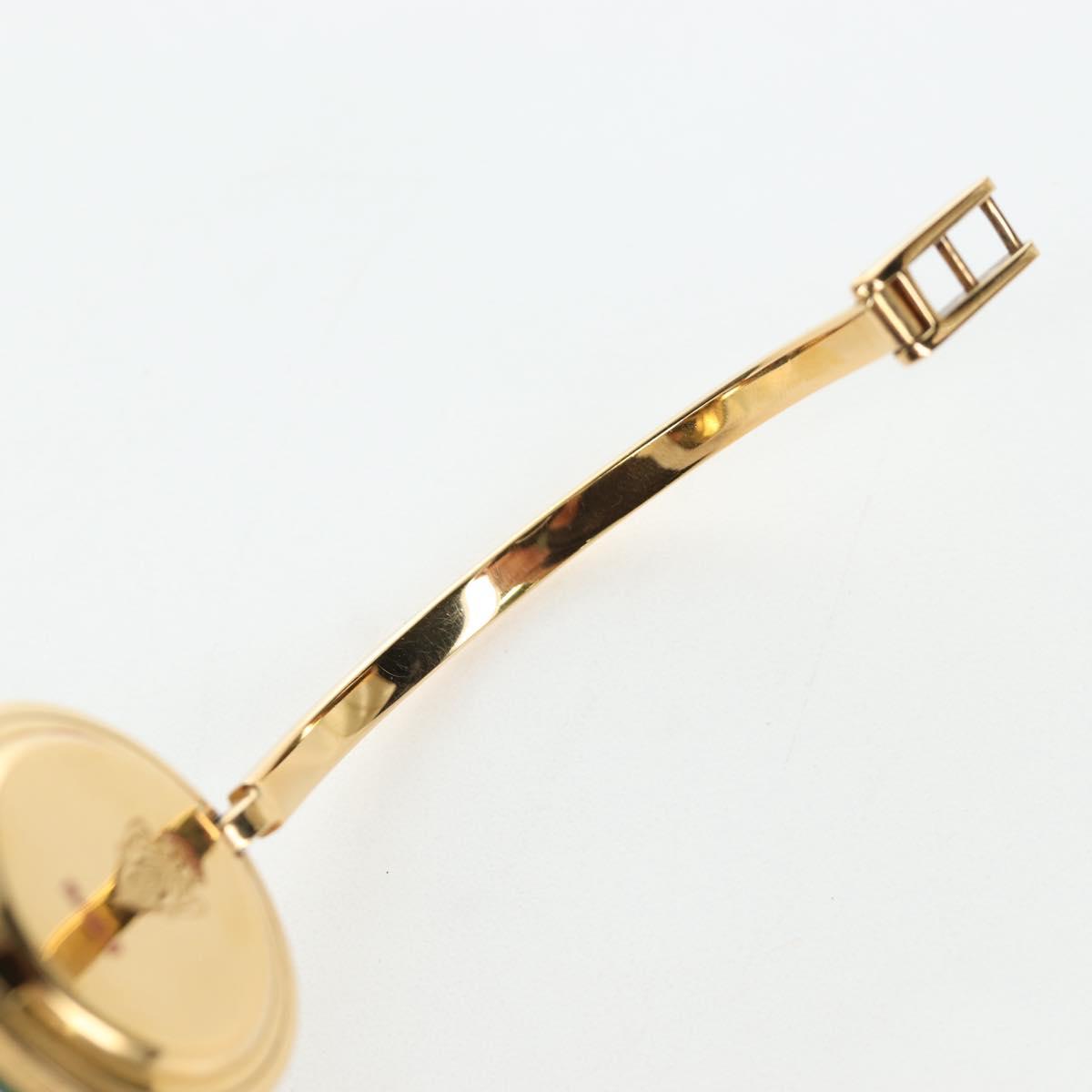GUCCI Change Vezel Web Sherry Line Watches Metal Gold Auth am12326M