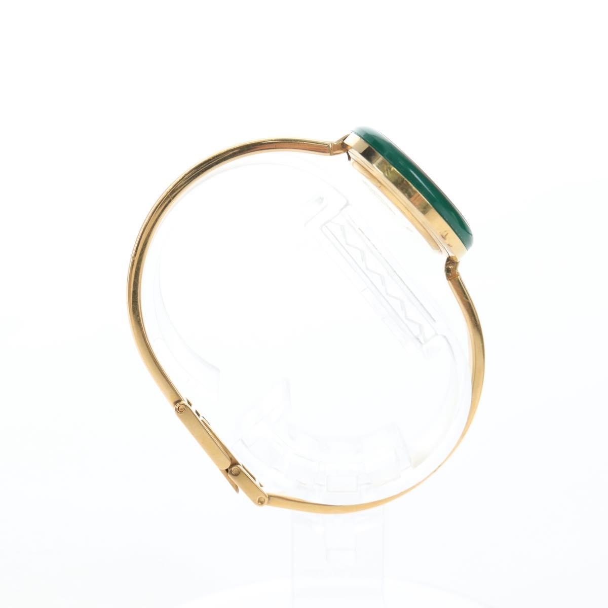 GUCCI Change Vezel Web Sherry Line Watches Metal Gold Auth am12326M