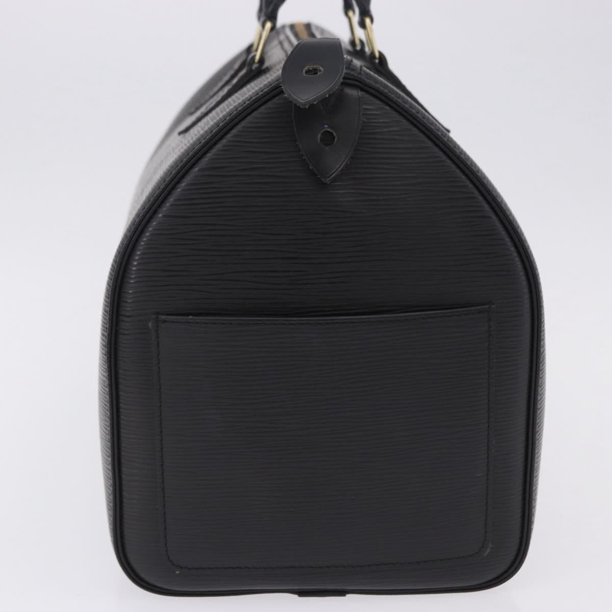 LOUIS VUITTON Epi Speedy 35 Hand Bag Noir Black M42992 LV Auth am12330V