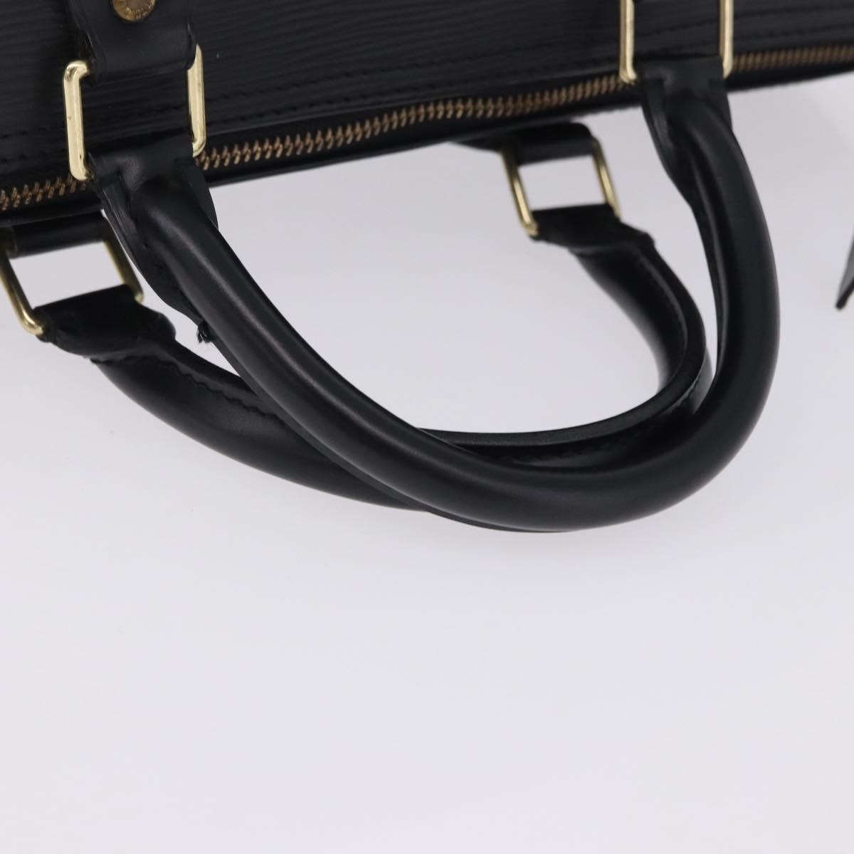 LOUIS VUITTON Epi Speedy 35 Hand Bag Noir Black M42992 LV Auth am12330V
