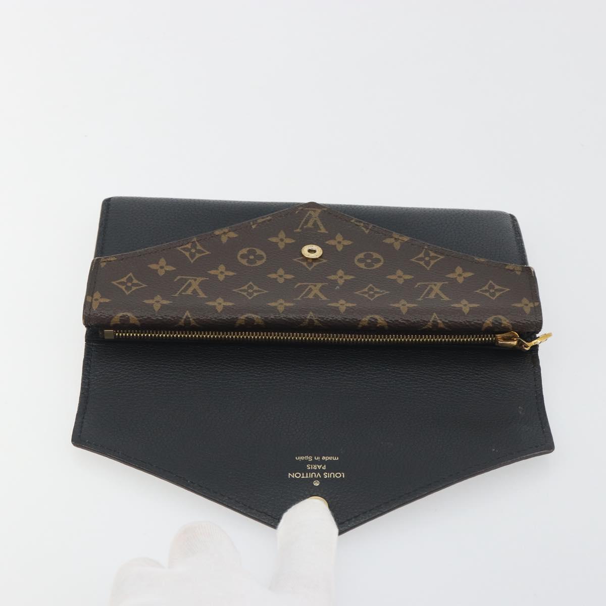 LOUIS VUITTON Monogram Portefeuille Duble V Wallet Black M64319 LV Auth am12337V