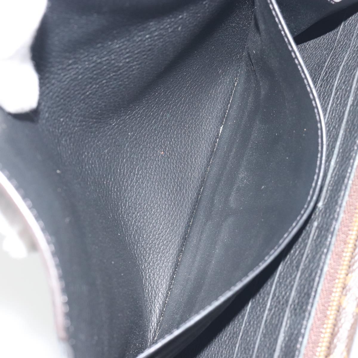 LOUIS VUITTON Monogram Portefeuille Duble V Wallet Black M64319 LV Auth am12337V