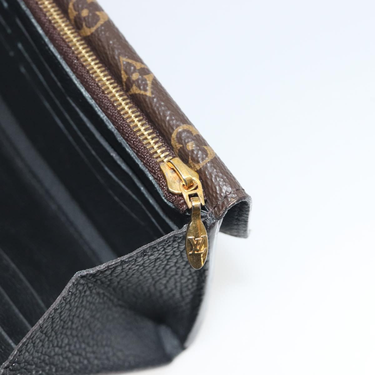 LOUIS VUITTON Monogram Portefeuille Duble V Wallet Black M64319 LV Auth am12337V