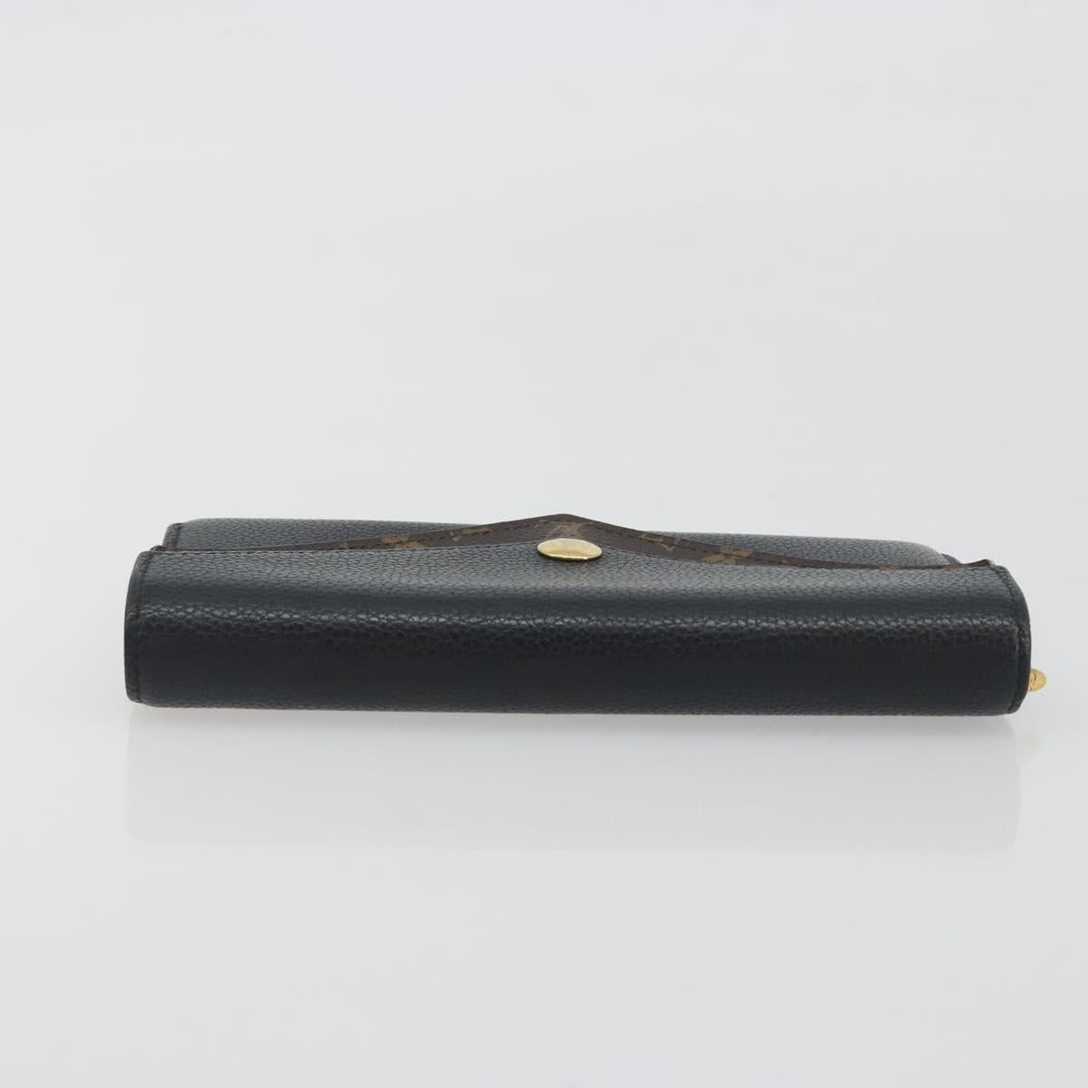 LOUIS VUITTON Monogram Portefeuille Duble V Wallet Black M64319 LV Auth am12337V