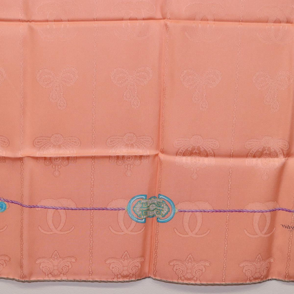 CARTIER Scarf Silk Pink Auth am12338M