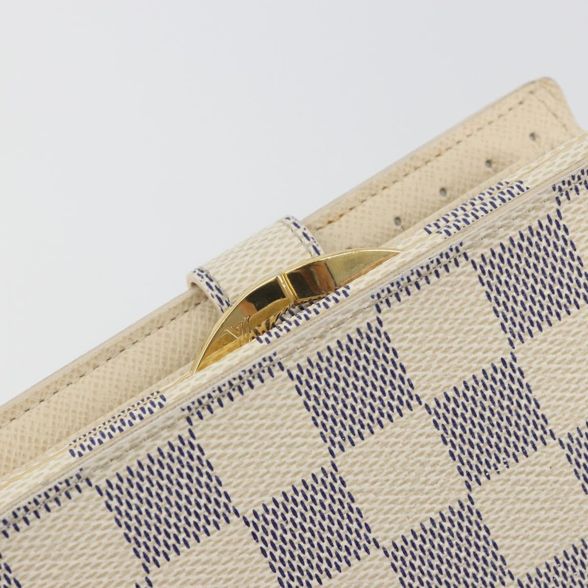 LOUIS VUITTON Damier Azur Portefeuille Viennois Wallet N61676 LV Auth am12345V