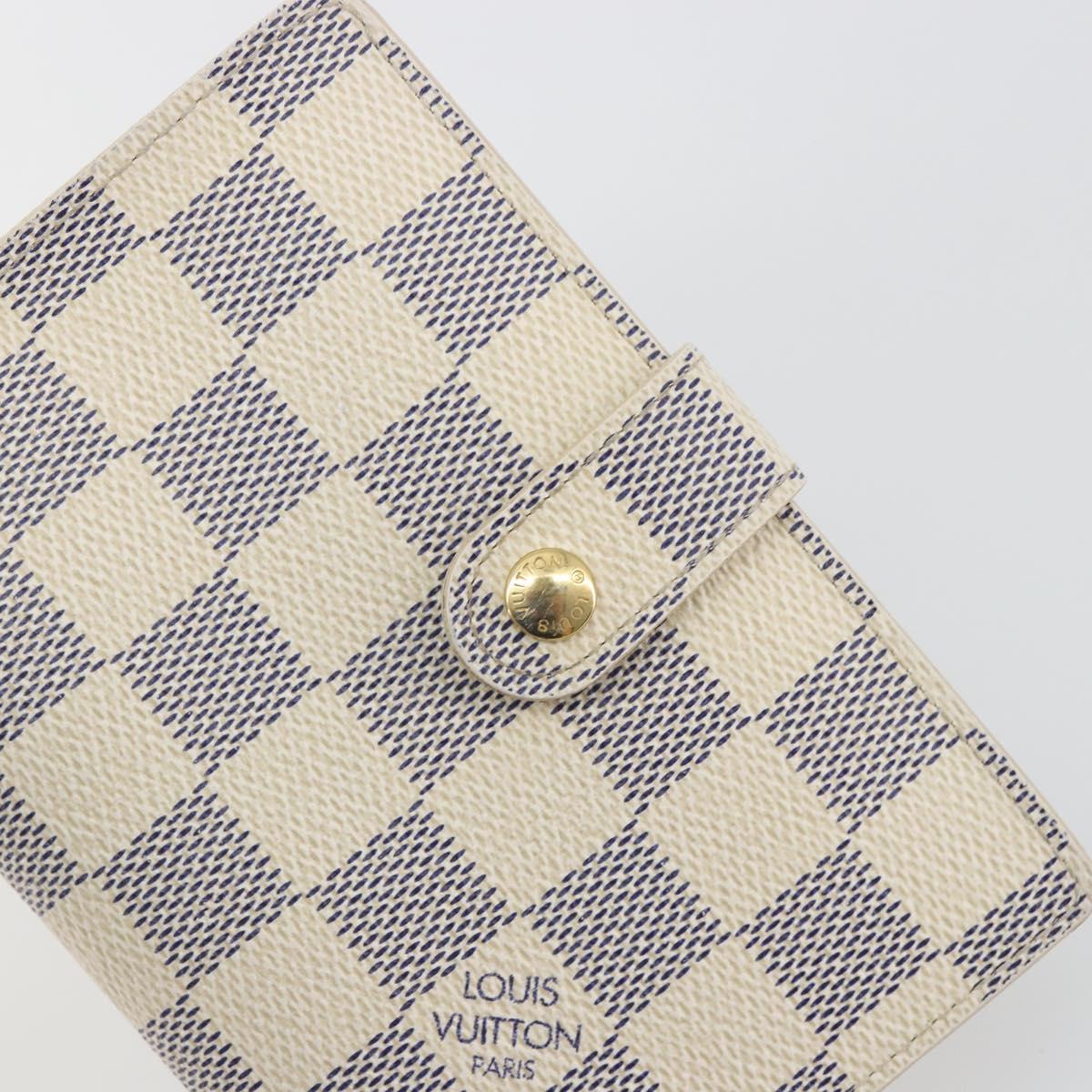LOUIS VUITTON Damier Azur Portefeuille Viennois Wallet N61676 LV Auth am12345V