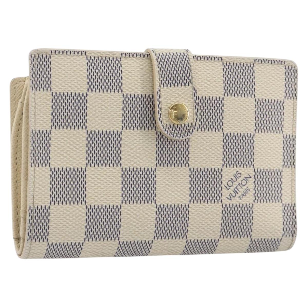 LOUIS VUITTON Damier Azur Portefeuille Viennois Wallet N61676 LV Auth am12345V