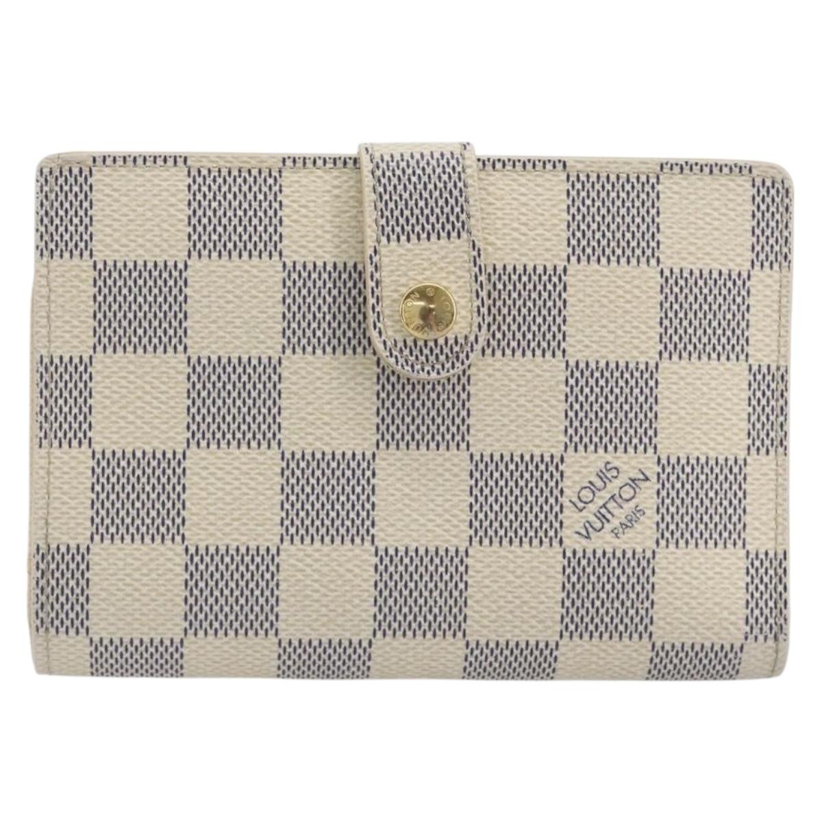 LOUIS VUITTON Damier Azur Portefeuille Viennois Wallet N61676 LV Auth am12345V