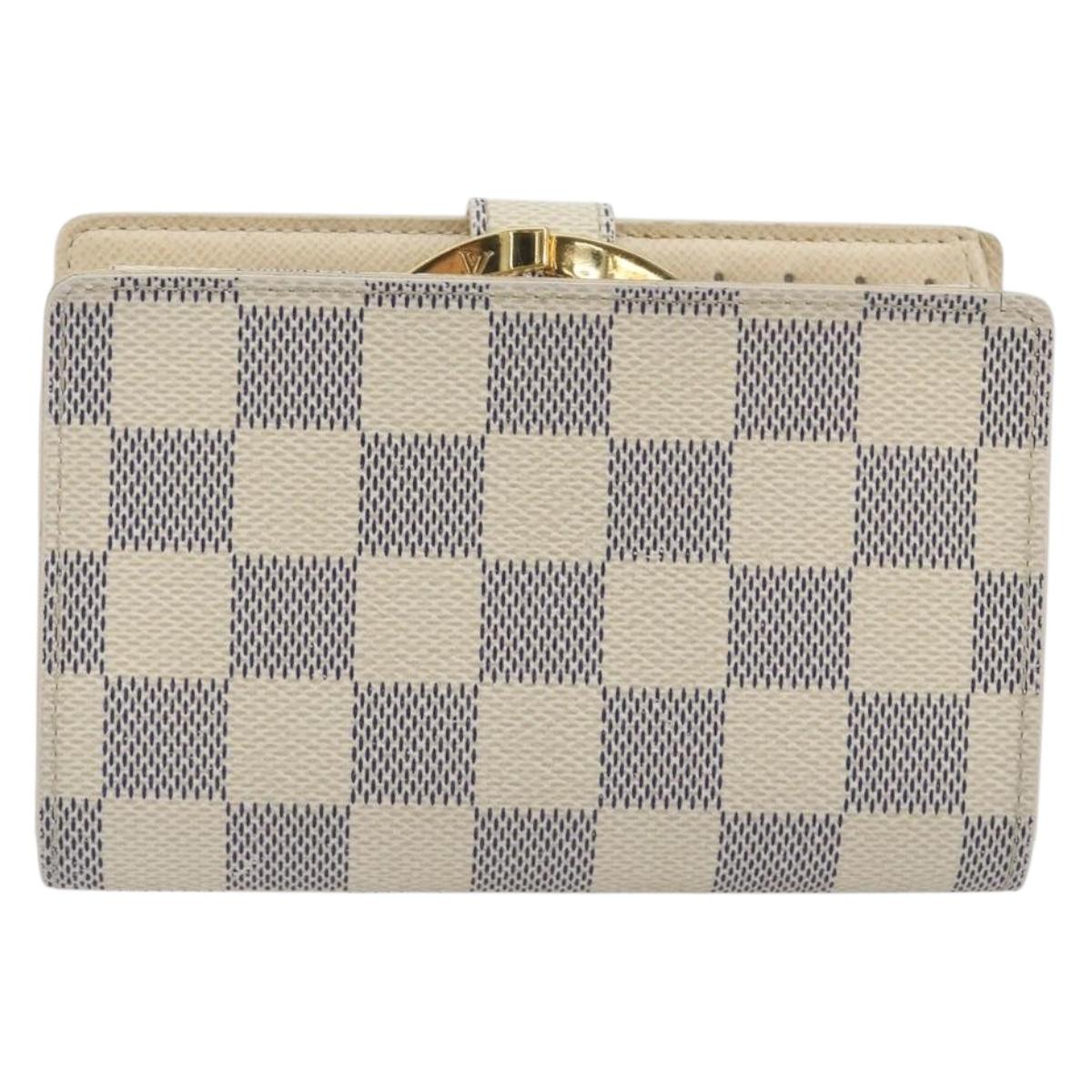 LOUIS VUITTON Damier Azur Portefeuille Viennois Wallet N61676 LV Auth am12345V