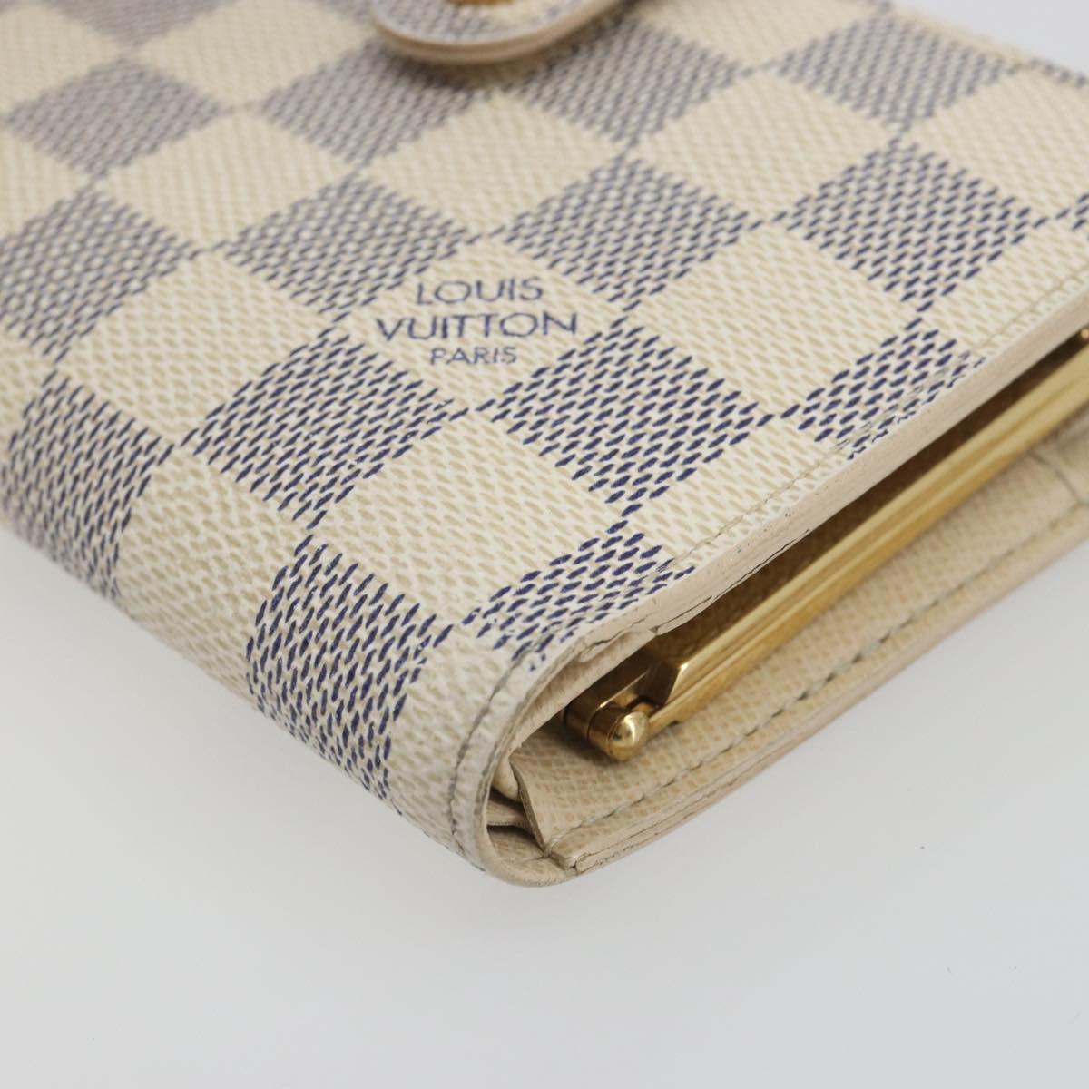 LOUIS VUITTON Damier Azur Portefeuille Viennois Wallet N61676 LV Auth am12345V