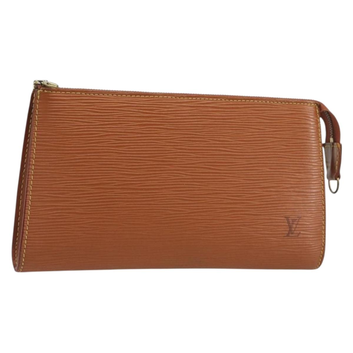 LOUIS VUITTON Epi Pochette Accessoires Pouch Zipangu Gold M52948 Auth am12356A
