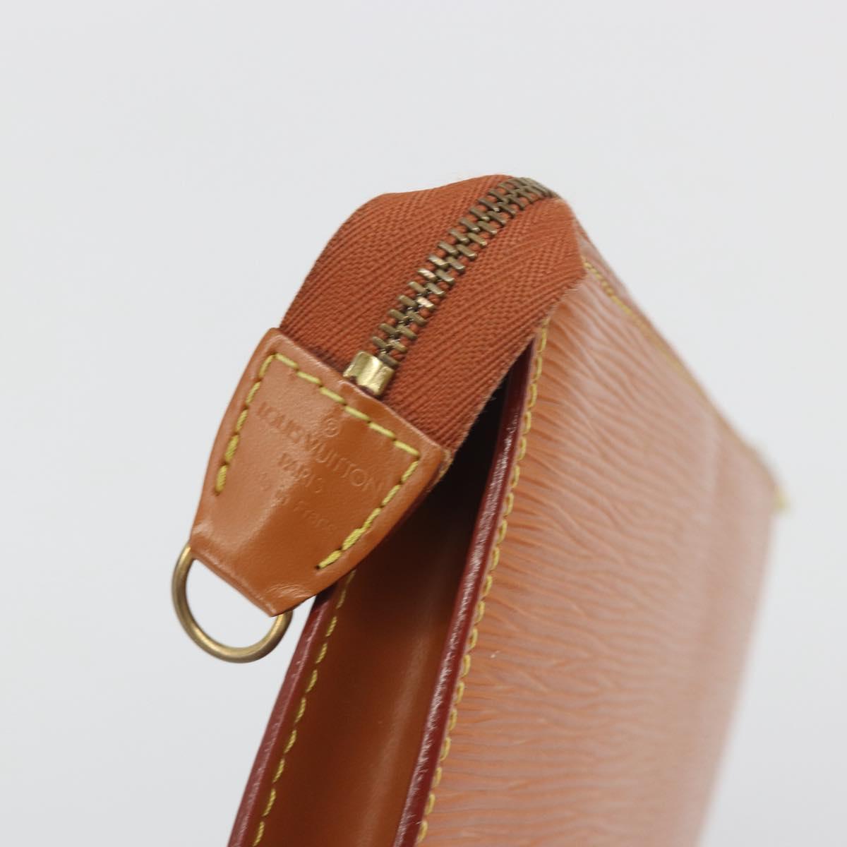 LOUIS VUITTON Epi Pochette Accessoires Pouch Zipangu Gold M52948 Auth am12356A
