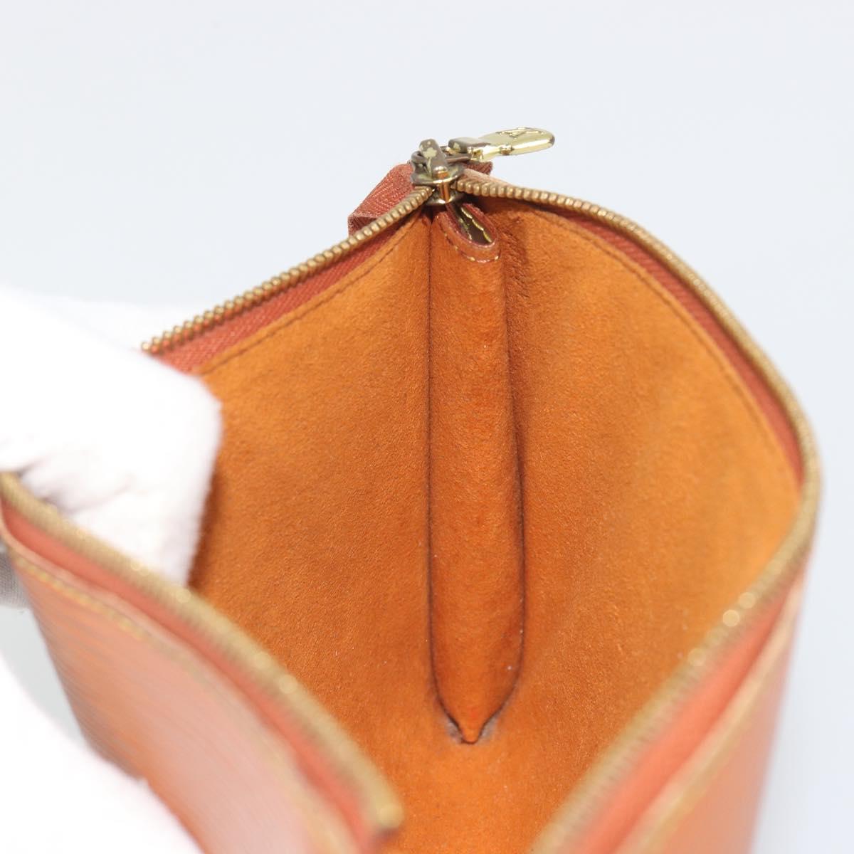 LOUIS VUITTON Epi Pochette Accessoires Pouch Zipangu Gold M52948 Auth am12356A