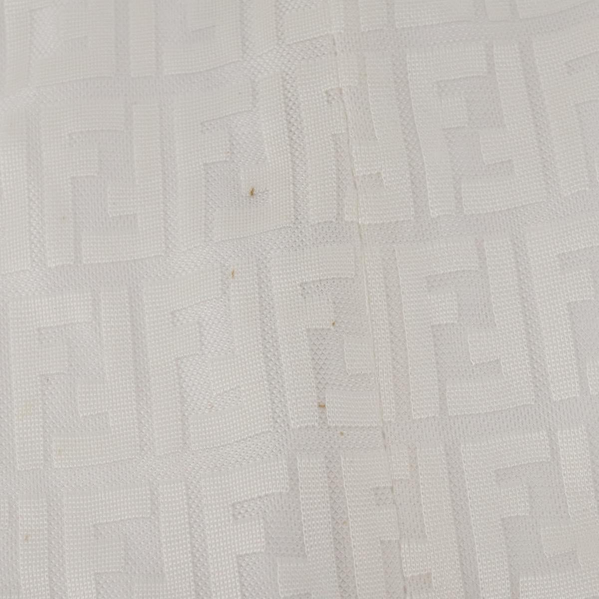 FENDI Zucca Skirt Polyester White Auth am12358