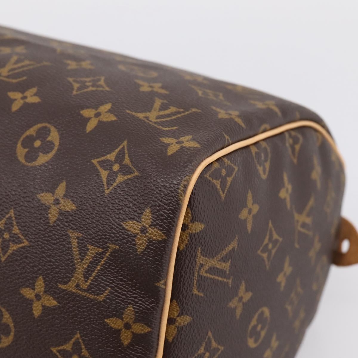 LOUIS VUITTON Monogram Speedy 30 Hand Bag M41526 LV Auth am12367V