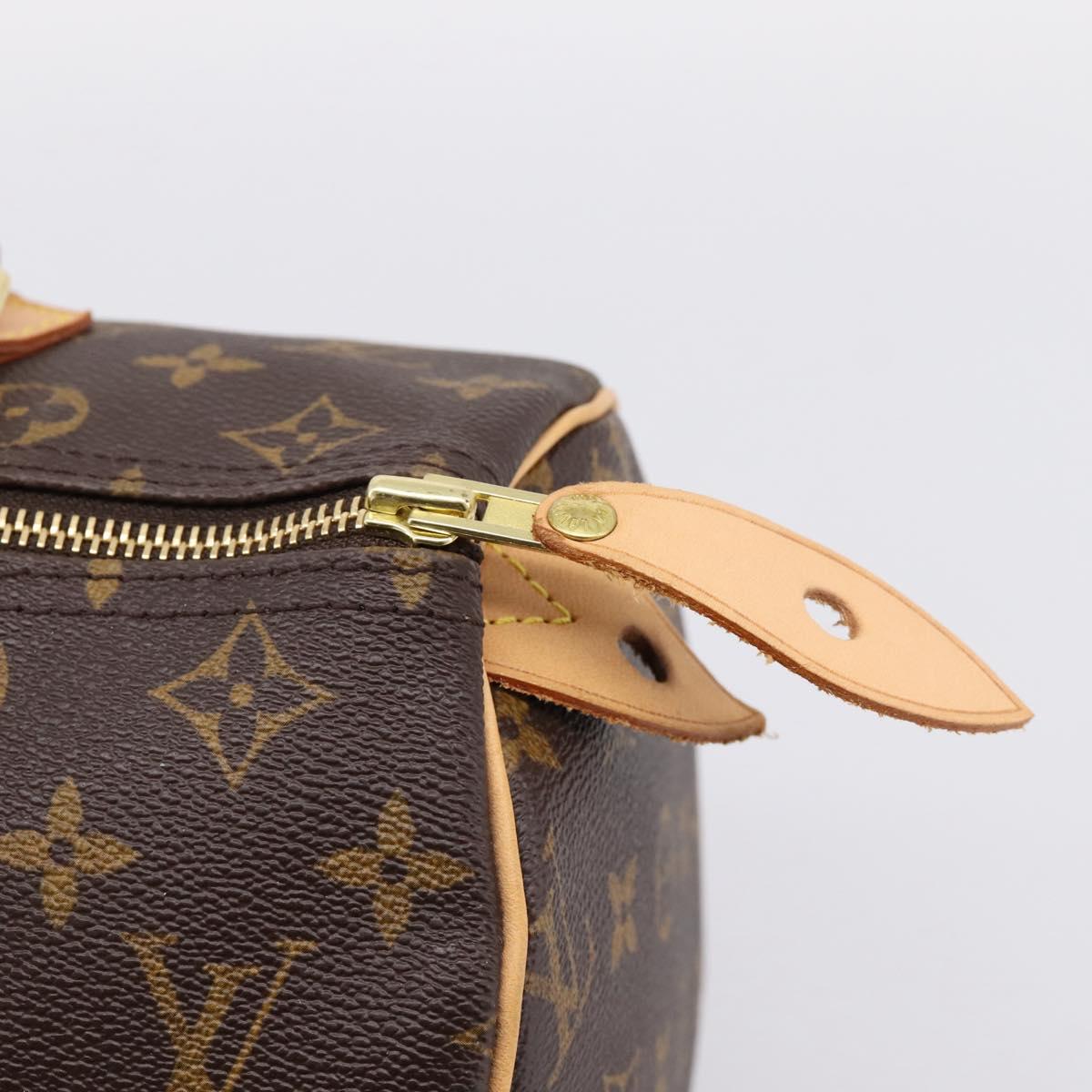 LOUIS VUITTON Monogram Speedy 30 Hand Bag M41526 LV Auth am12367V