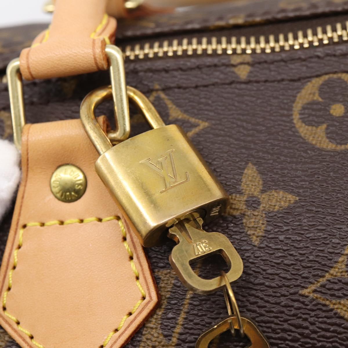 LOUIS VUITTON Monogram Speedy 30 Hand Bag M41526 LV Auth am12367V
