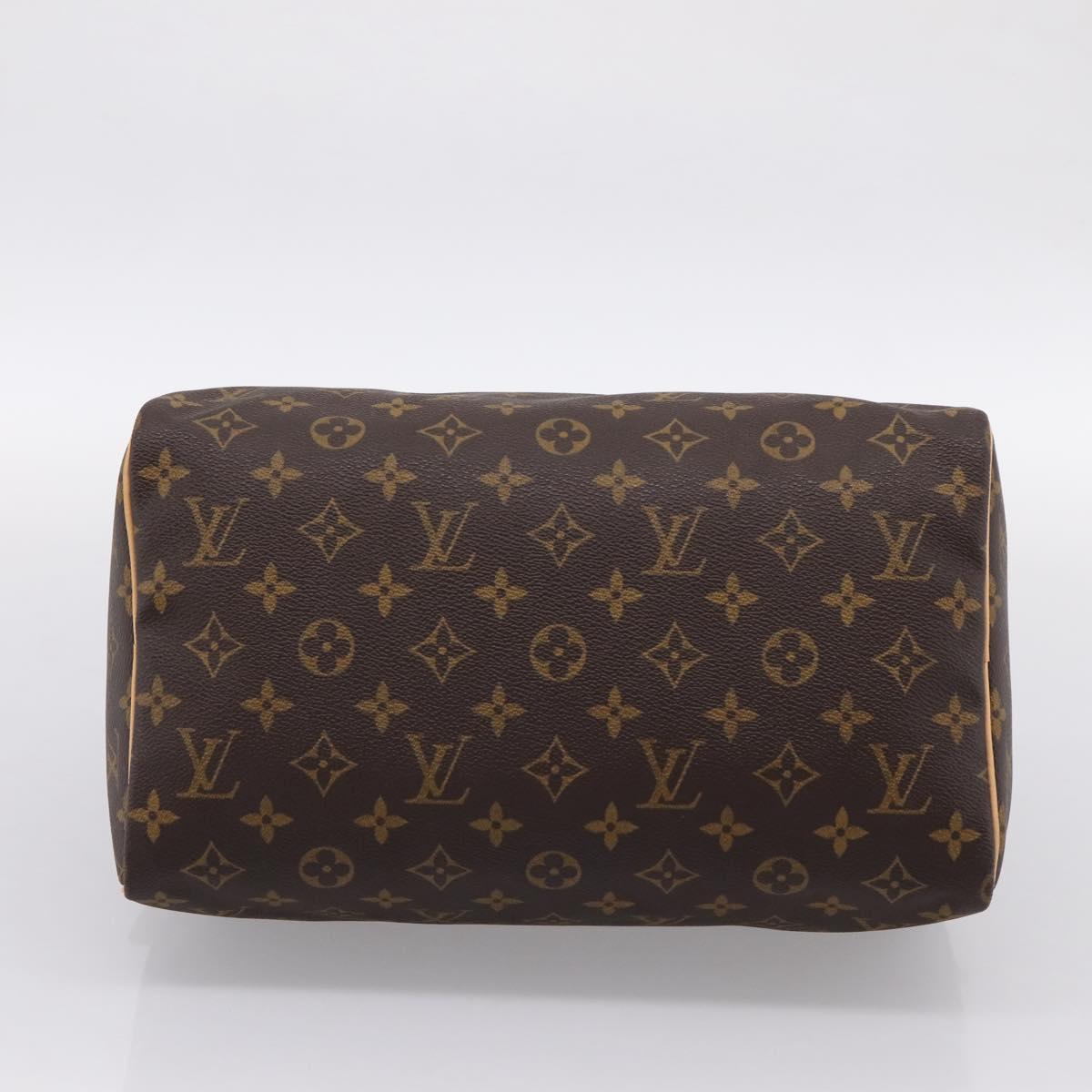 LOUIS VUITTON Monogram Speedy 30 Hand Bag M41526 LV Auth am12367V