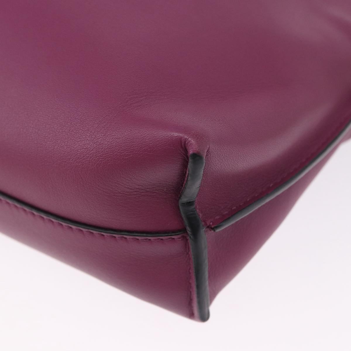 LOEWE x Ghibli Aogaeru Flamenco Clutch Mini Leather Purple Green Auth am12369SM