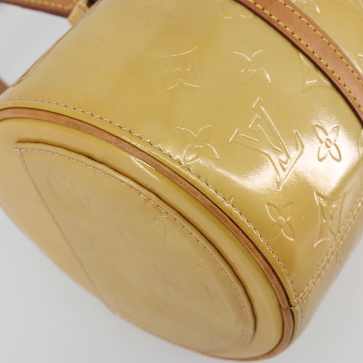 LOUIS VUITTON Monogram Vernis Bedford Hand Bag Beige M91006 LV Auth am12370V