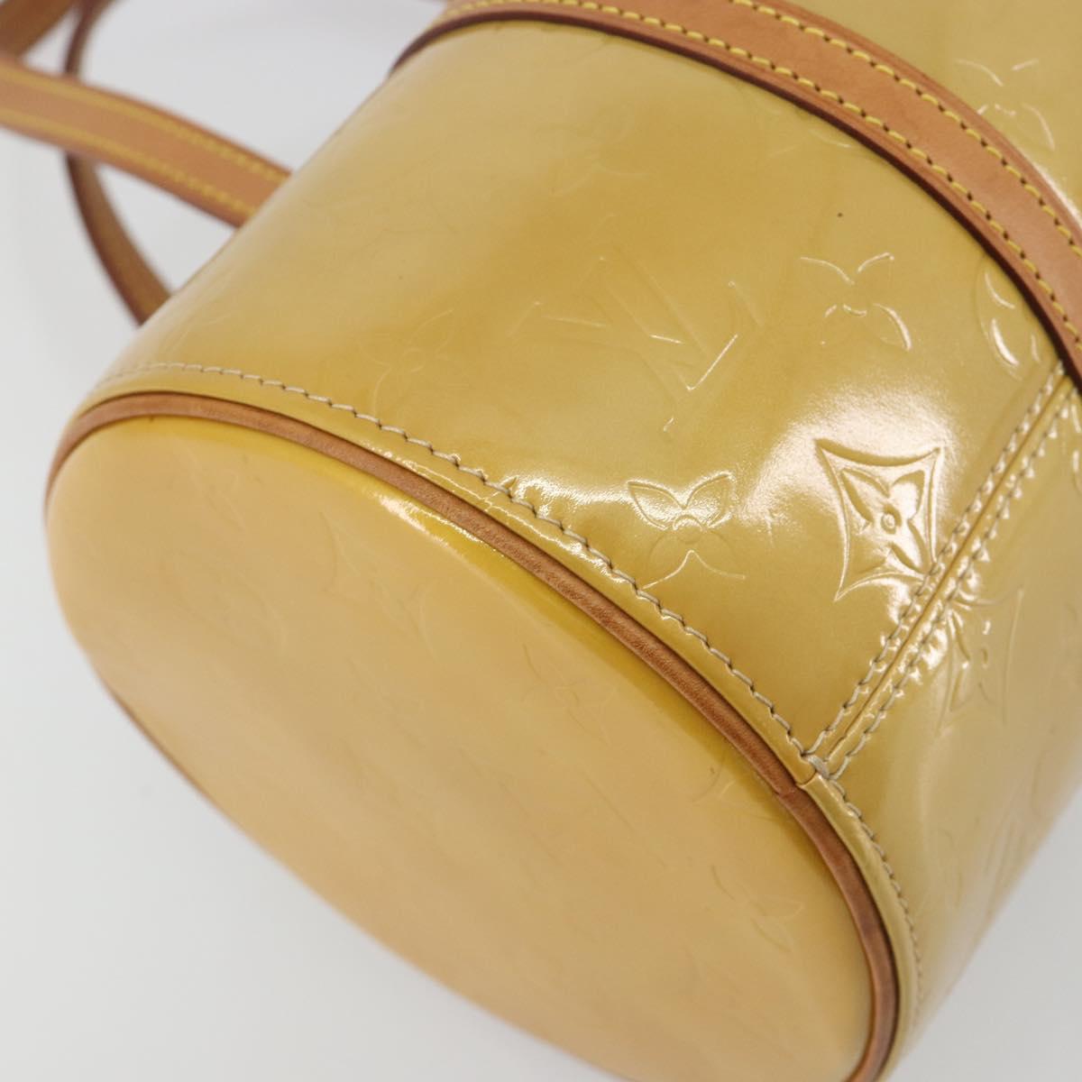 LOUIS VUITTON Monogram Vernis Bedford Hand Bag Beige M91006 LV Auth am12370V