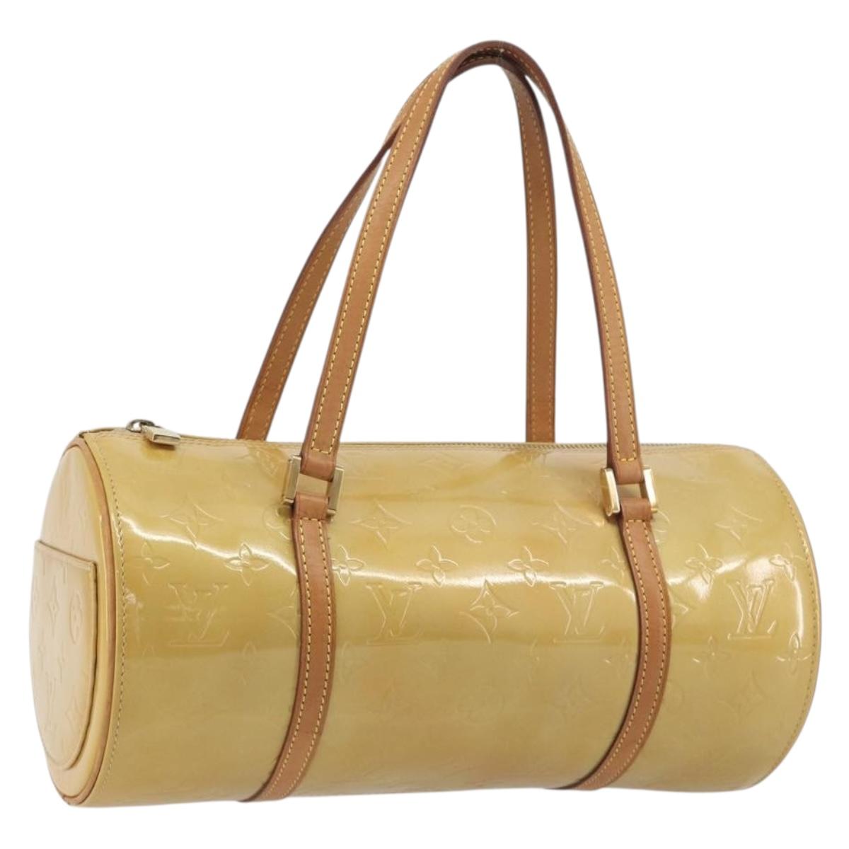 LOUIS VUITTON Monogram Vernis Bedford Hand Bag Beige M91006 LV Auth am12370V