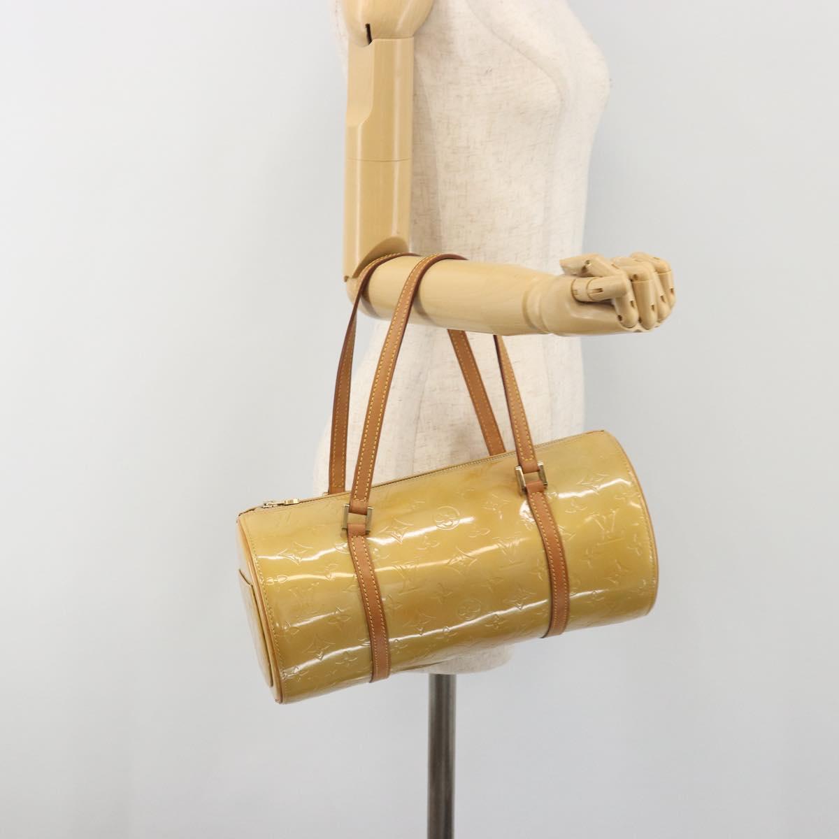 LOUIS VUITTON Monogram Vernis Bedford Hand Bag Beige M91006 LV Auth am12370V