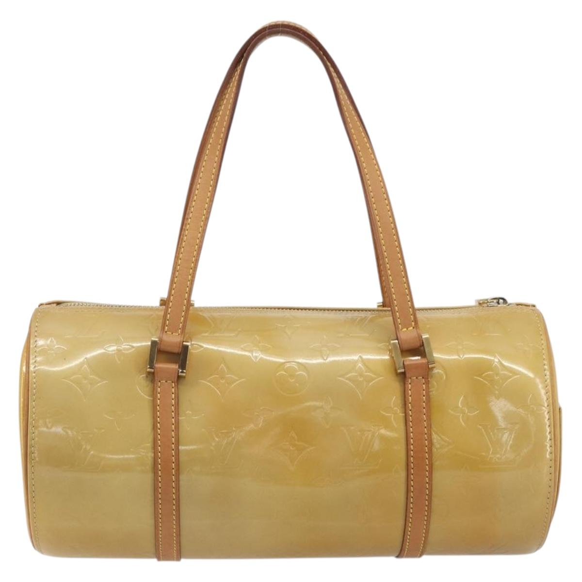LOUIS VUITTON Monogram Vernis Bedford Hand Bag Beige M91006 LV Auth am12370V