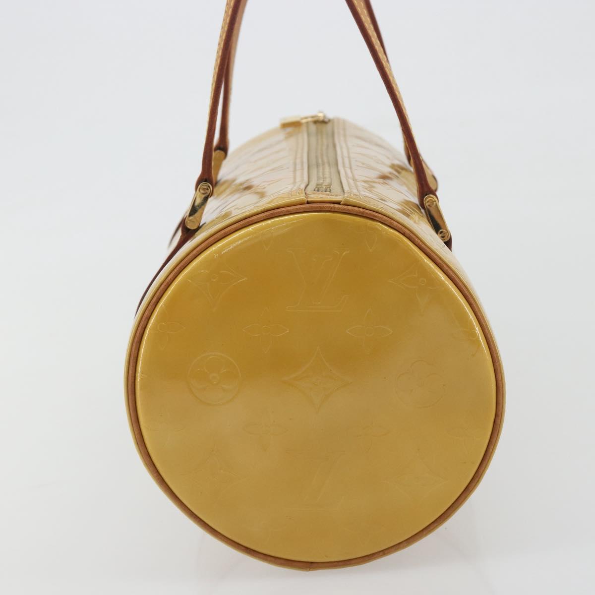 LOUIS VUITTON Monogram Vernis Bedford Hand Bag Beige M91006 LV Auth am12370V