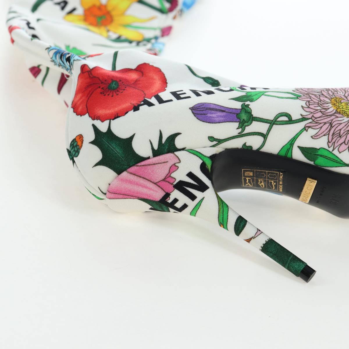 GUCCI x BALENCIAGA The Hacker Project Floral Long Heels Canvas Auth am12373SAM