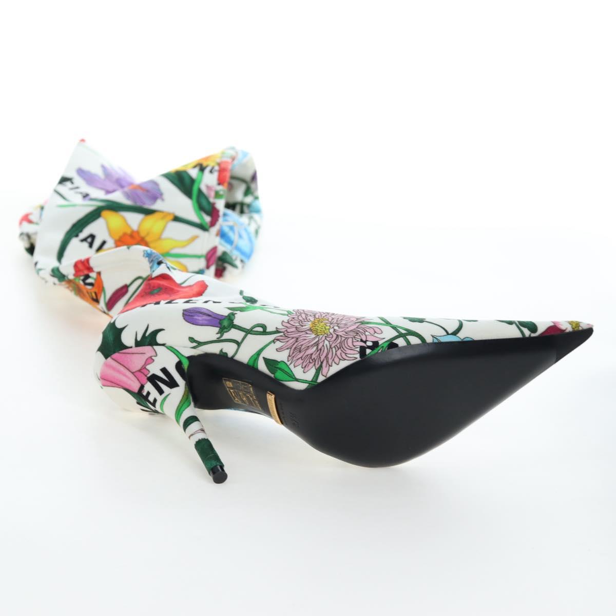 GUCCI x BALENCIAGA The Hacker Project Floral Long Heels Canvas Auth am12373SAM