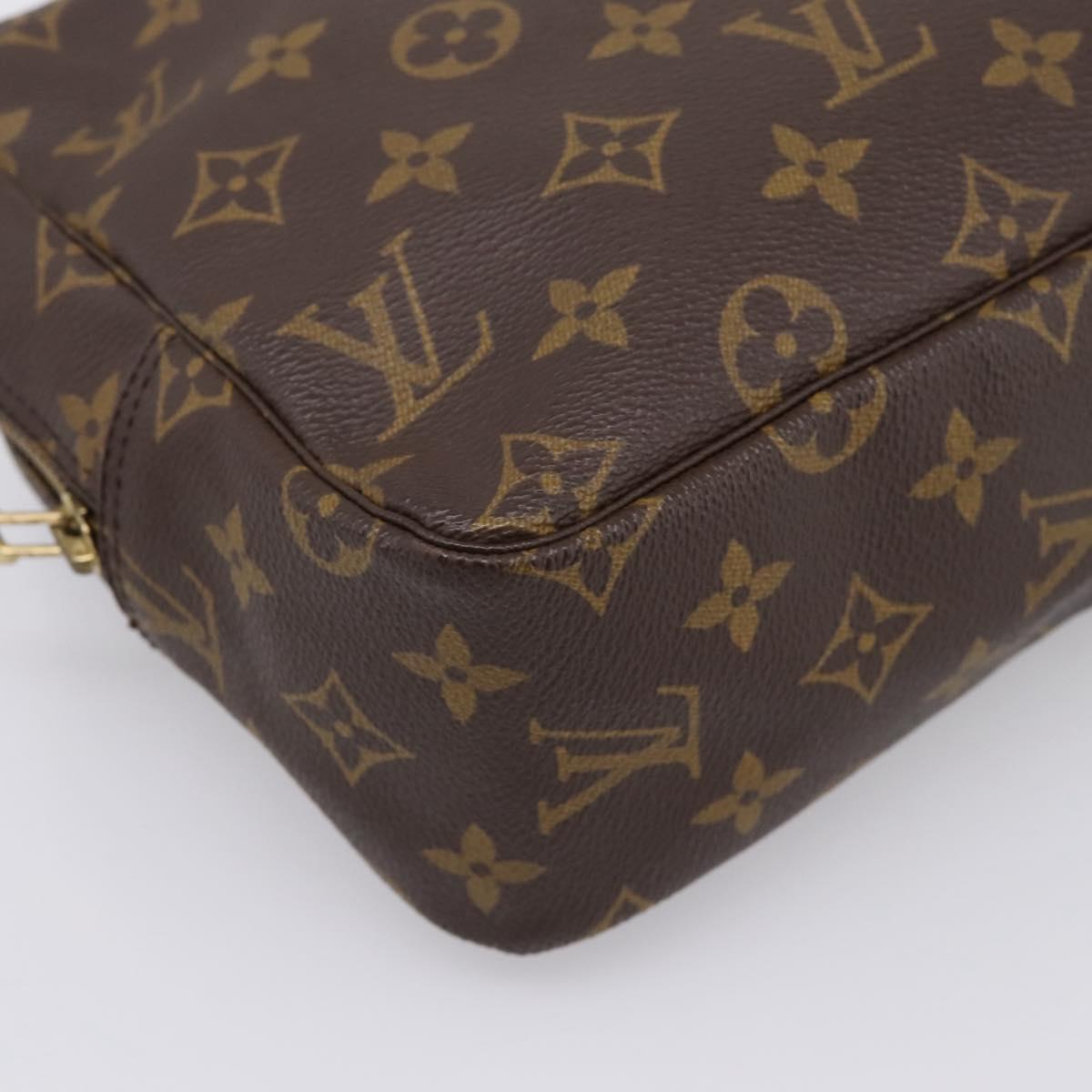 LOUIS VUITTON Monogram Trousse Toilette 28 Clutch Bag M47522 LV Auth am12377A