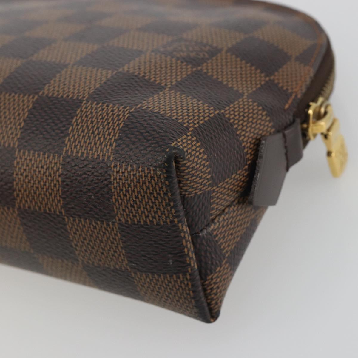 LOUIS VUITTON Damier Ebene Pochette Cosmetic GM Pouch N23345 LV Auth am12379A