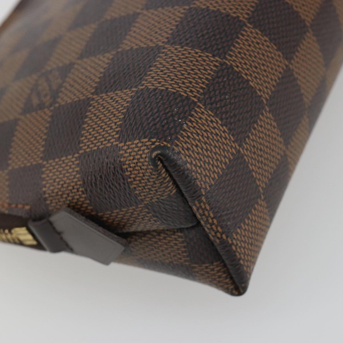 LOUIS VUITTON Damier Ebene Pochette Cosmetic GM Pouch N23345 LV Auth am12379A