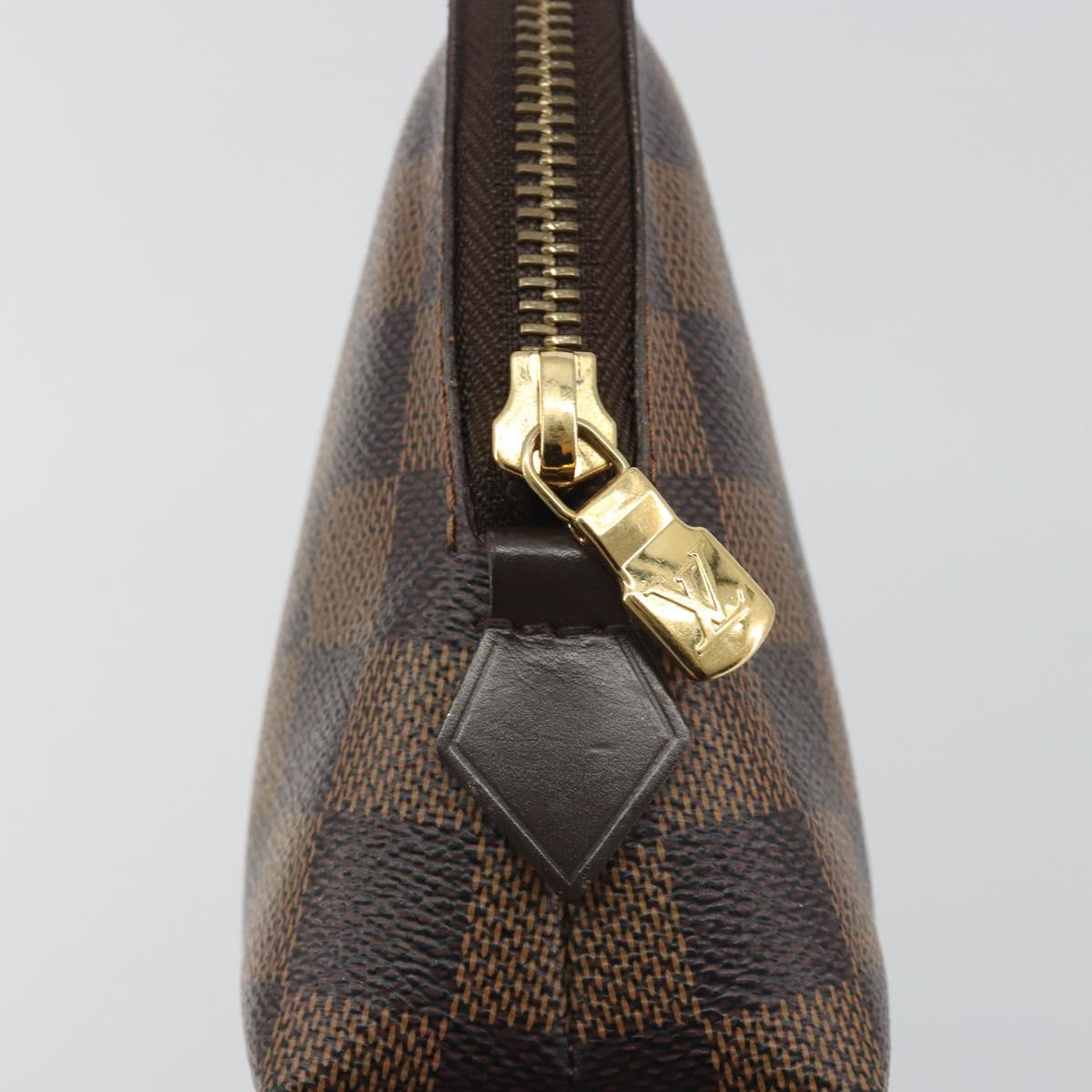 LOUIS VUITTON Damier Ebene Pochette Cosmetic GM Pouch N23345 LV Auth am12379A