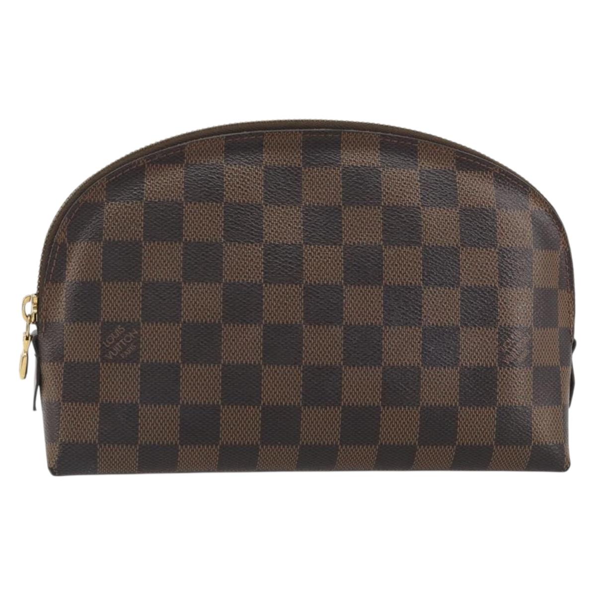 LOUIS VUITTON Damier Ebene Pochette Cosmetic GM Pouch N23345 LV Auth am12379A