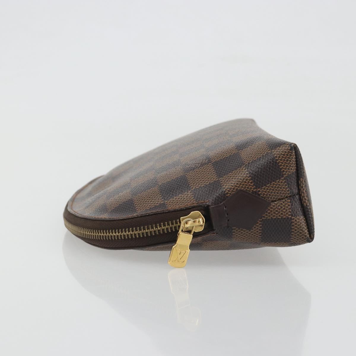 LOUIS VUITTON Damier Ebene Pochette Cosmetic GM Pouch N23345 LV Auth am12379A