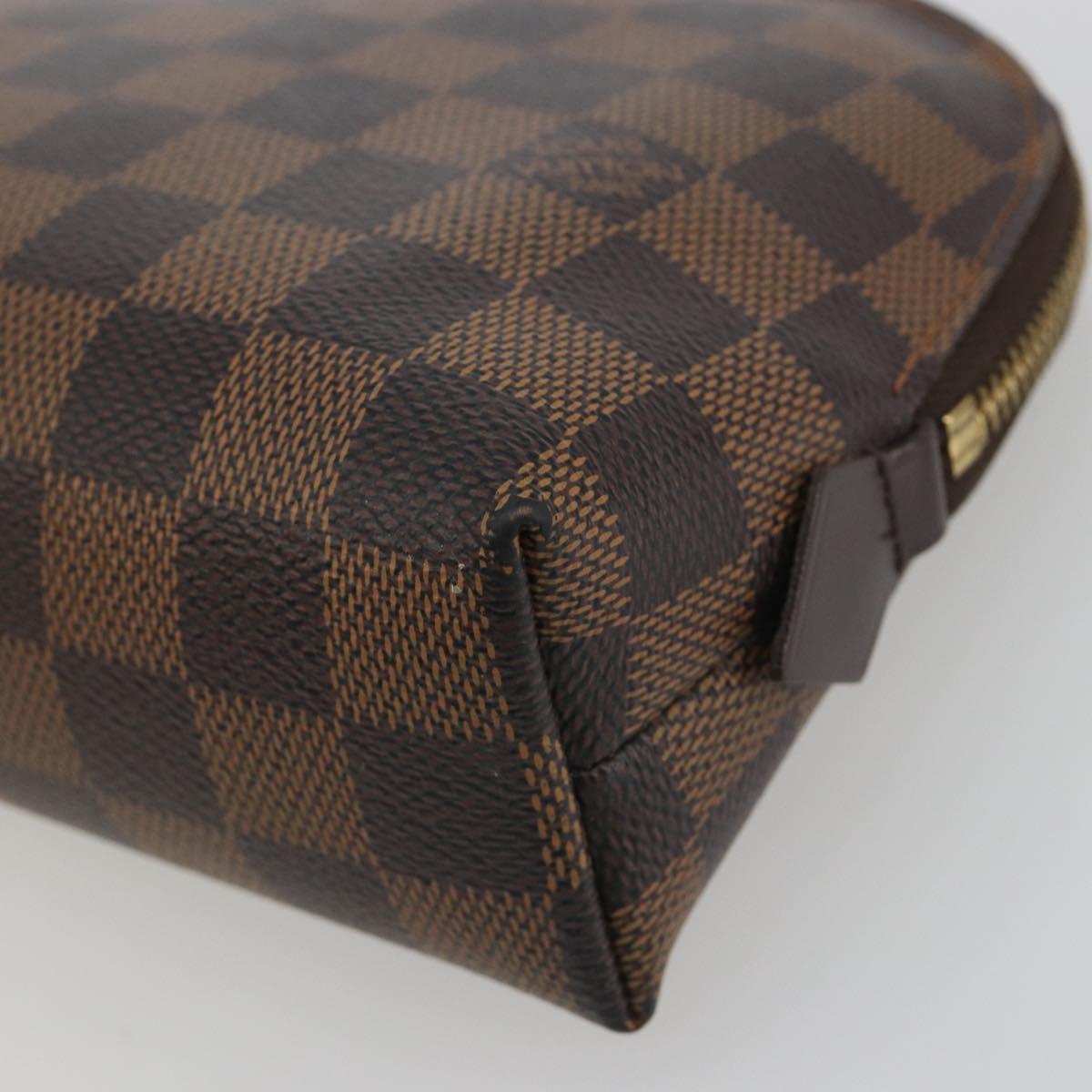 LOUIS VUITTON Damier Ebene Pochette Cosmetic GM Pouch N23345 LV Auth am12379A