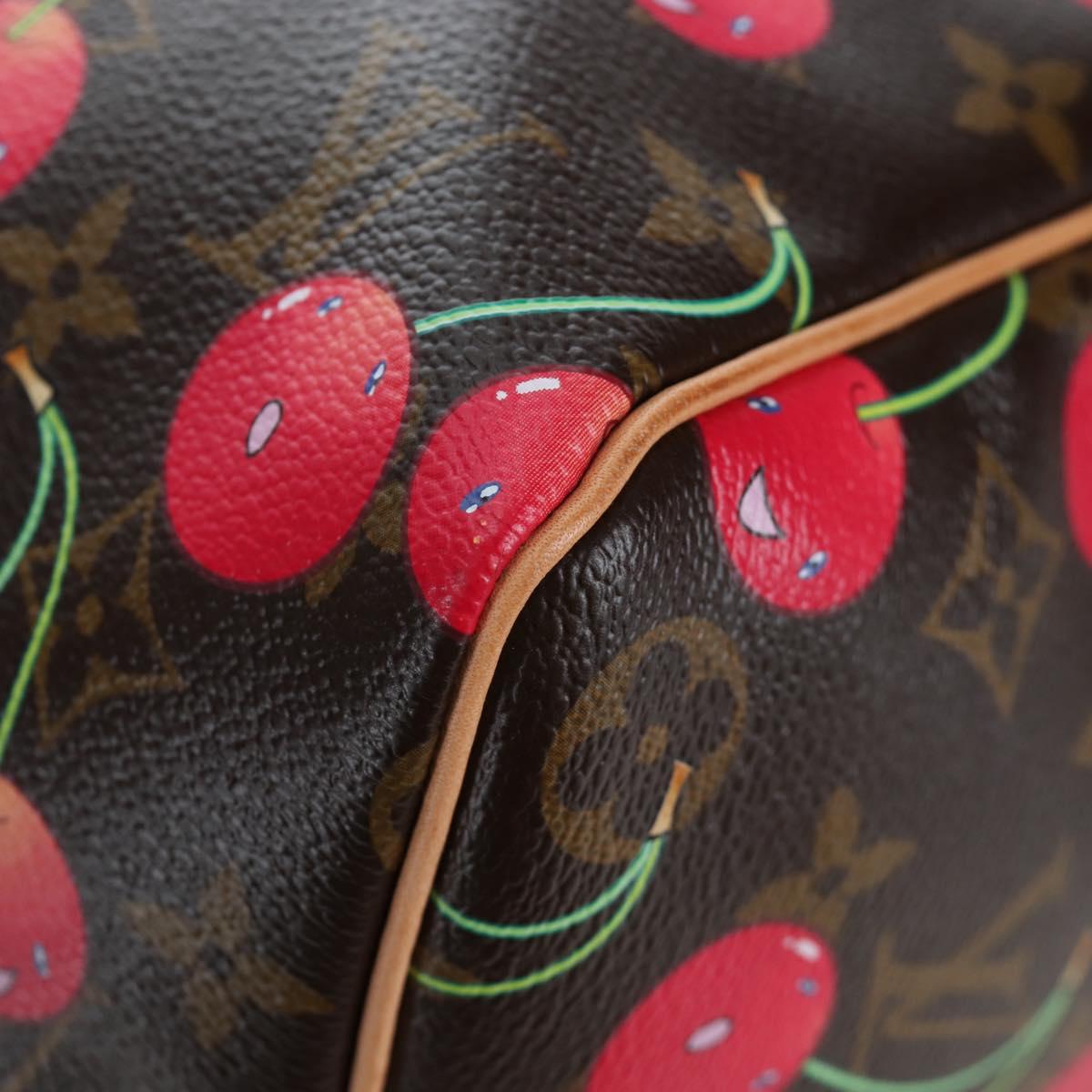 LOUIS VUITTON Monogram Cherry Keepall 45 Boston Bag M95011 LV Auth am12388SM