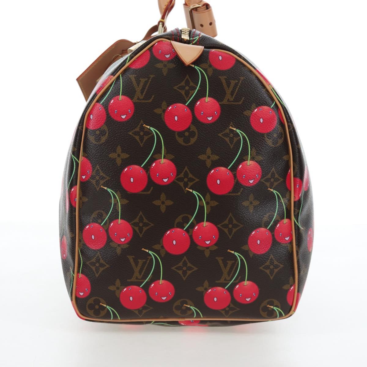LOUIS VUITTON Monogram Cherry Keepall 45 Boston Bag M95011 LV Auth am12388SM